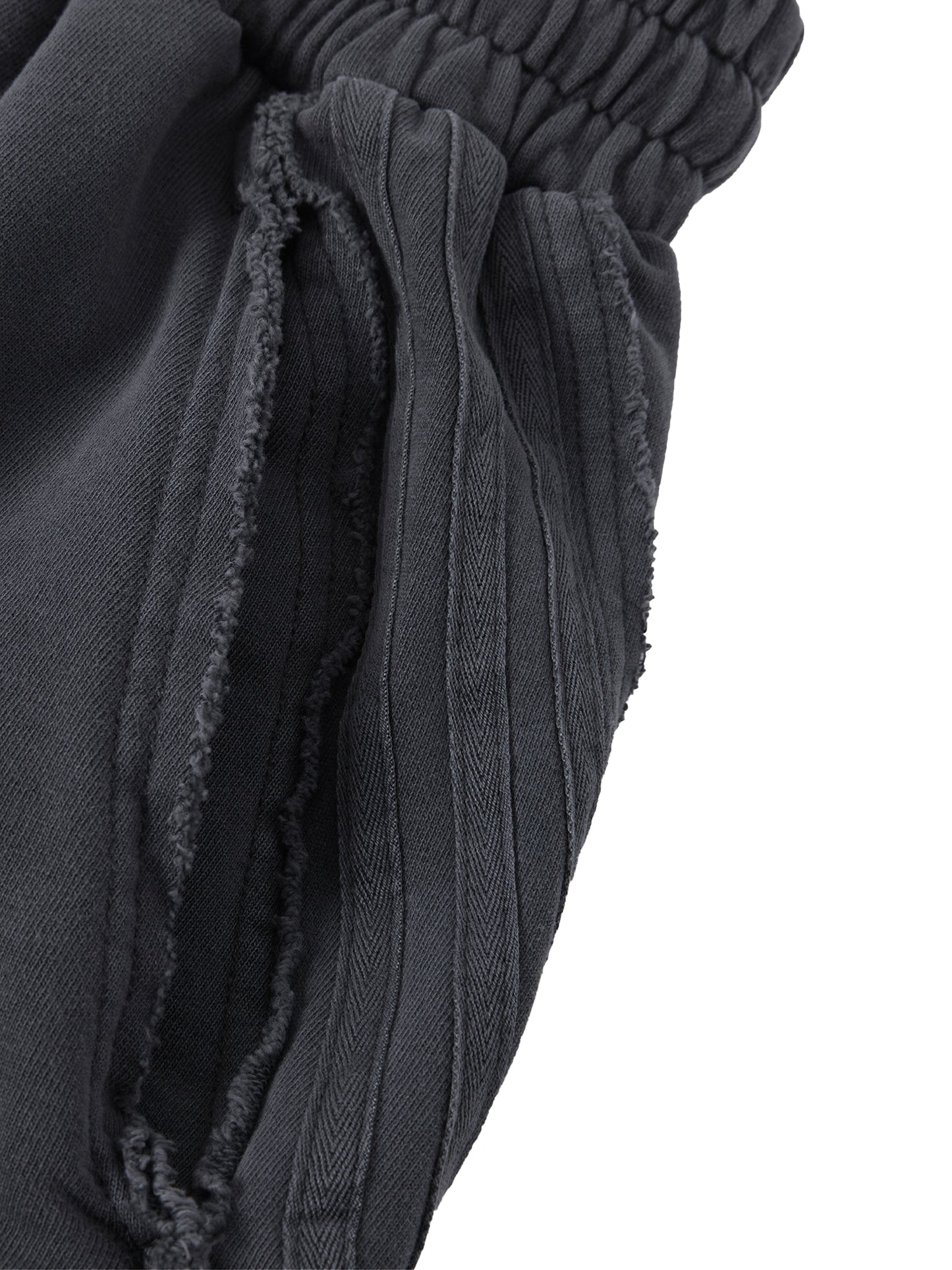 Unisex Vintage Wash Raw Edge Shorts